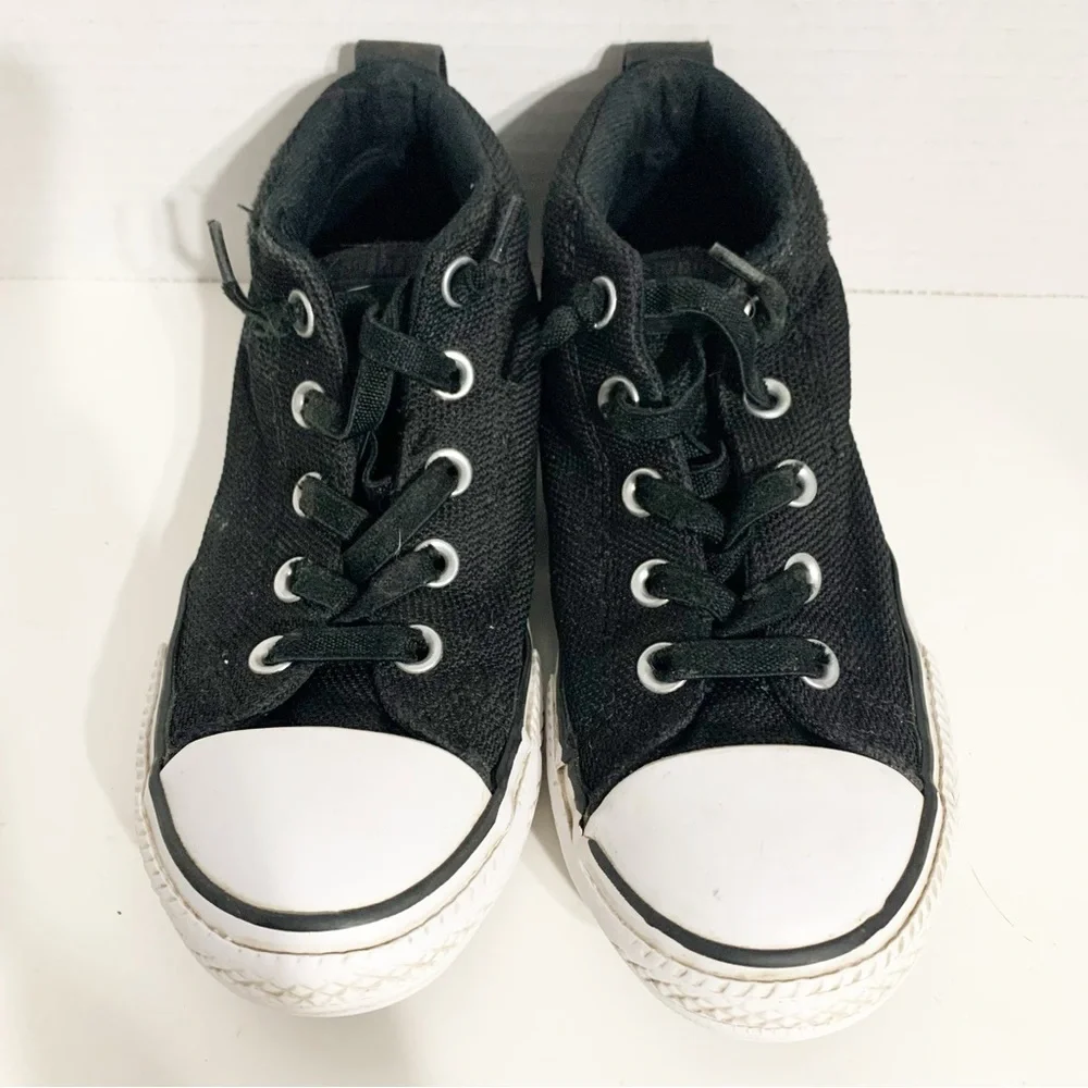 Chuck Taylor All Star Street Mid Lace Up Converse Sneakers Style 658648F Black⬛️